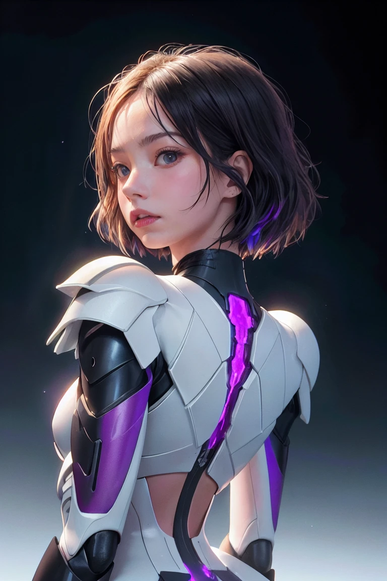 upper body,solo,[:(black background:1.5):90],Gradient background,1mechanical girl,(1kaijin:1.2),curvy,machine made joints,machanical limbs,blood vessels connected to tubes,mechanical vertebra attaching to back,mechanical cervial attaching to neck,lights on armor,mecha headglass,Luminous Arms,laser eyes,expressionless,glowing skin,dynamic angle,
colorful,outline,hdr,ray tracing,nvidia rtx,subsurface scattering,pbr texturing,post-processing,anisotropic filtering,depth of field,maximum clarity and sharpness,16k raw,luminescent particles,cinematic lighting,lens flare,dramatic_shadow,fantasy,chromatic aberration, intricate details,ultra high res,photorealistic,dramatic lighting,