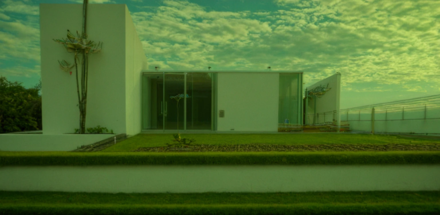 Masterpiece, high quality, best quality, authentic, super detail, outdoors, onestoreyvillaXL, aiaigroup, house style modern on the street ,stairs, white wall ,road,pavement, grass, trees, sky, cloud, (daylight:1.1)

