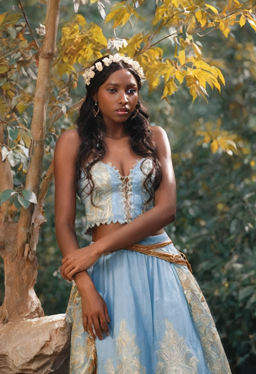 Curvy Dark-skinned Elf Princess