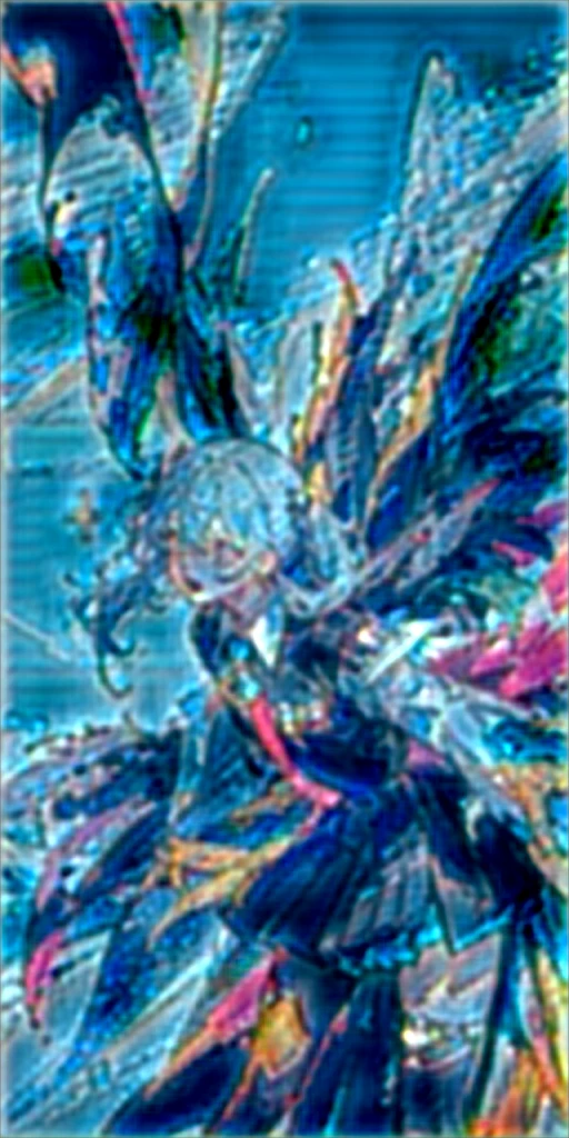 (Highest picture quality),(Master's work),(ultra-detailed),(Detailed eye description:1.0),(lens flare:1.0),(movie poster:1.0),(Tarot border:1.0),the portrait is centered,(close-up:1.0),(nagative space:0.8),(negative space:1.6),(solo),(floating colorful {wind|water magic|ink|crystals|ice|fire|flame|lightning|web|rocks|sand|particles|sparkles|blood}:1.0),(many colorful {soap bubbles|clouds|thorns|spikes|vines|currents|spirals|halos|wings|tatoos|cubes|octahedron}:1.0),(floating {red|green|blue|aqua|purple|yellow|black|white|grey|pink|orange|lime} {ribbons|feathers|particles|blades|droplets|snowflakes|soft balls}:1.0),({crystal|ice|fire|flame|wind|water|earth|stone|space|musical|sonic|vortex} {magic|wings}:1.0), ({ray tracing,glowing|dappled sunlight,light rays,caustics|night,black theme|mysterious,eerie|easygoing,pastel}:1.2), ({colorful|iridescent|multicolored}:1.0),(beautiful detailed glow:1.0),({leaning forward|leaning back|leaning to the side|}:1.2),{(smile:1.0)|(smirk:1.0)|(grim expression:1.0)},({small|small||lips,eyelashes}:1.0),{(open mouth:1.0)|(closed mouth:1.0)|},({eyelashes|eyeshadow||}),{one eye closed|||},({red|green|blue|aqua|purple|yellow|black|white|grey|pink|orange|lime} hair:1.4),({short|long|medium} hair:1.0),({from below|from above|from side|from behind|facing viewer}:1.3),(halo:1.3),(head tilt:1.0),(dynamic pose:1.1),(asymmetrical hair:1.2),({red|green|blue|aqua|purple|yellow|black|white|grey|pink|orange|lime} {armor|dress|collared shirt|suit|outfit}:1.0),({formal|military|techwear|urban style|casual,casual clothes|fantasy,magician|feral,tribal|sci-fi,futuristic}),({plaid skirt|layered skirt|puffy dress|tights|pants|shorts}),({red|green|blue|aqua|purple|yellow|black|white|grey|pink|orange|lime} {eyes|eyes|pupils}:1.4),{(forehead:1.5),asymmetrical bangs|diagonal bangs|hair between eyes|blunt bangs|swept bangs},{one eye covered|ponytail|high twintails|||},{straight hair|wavy hair|drill hair||},{long coat|suit jacket|cloak|sweater|tie||},{(floating c