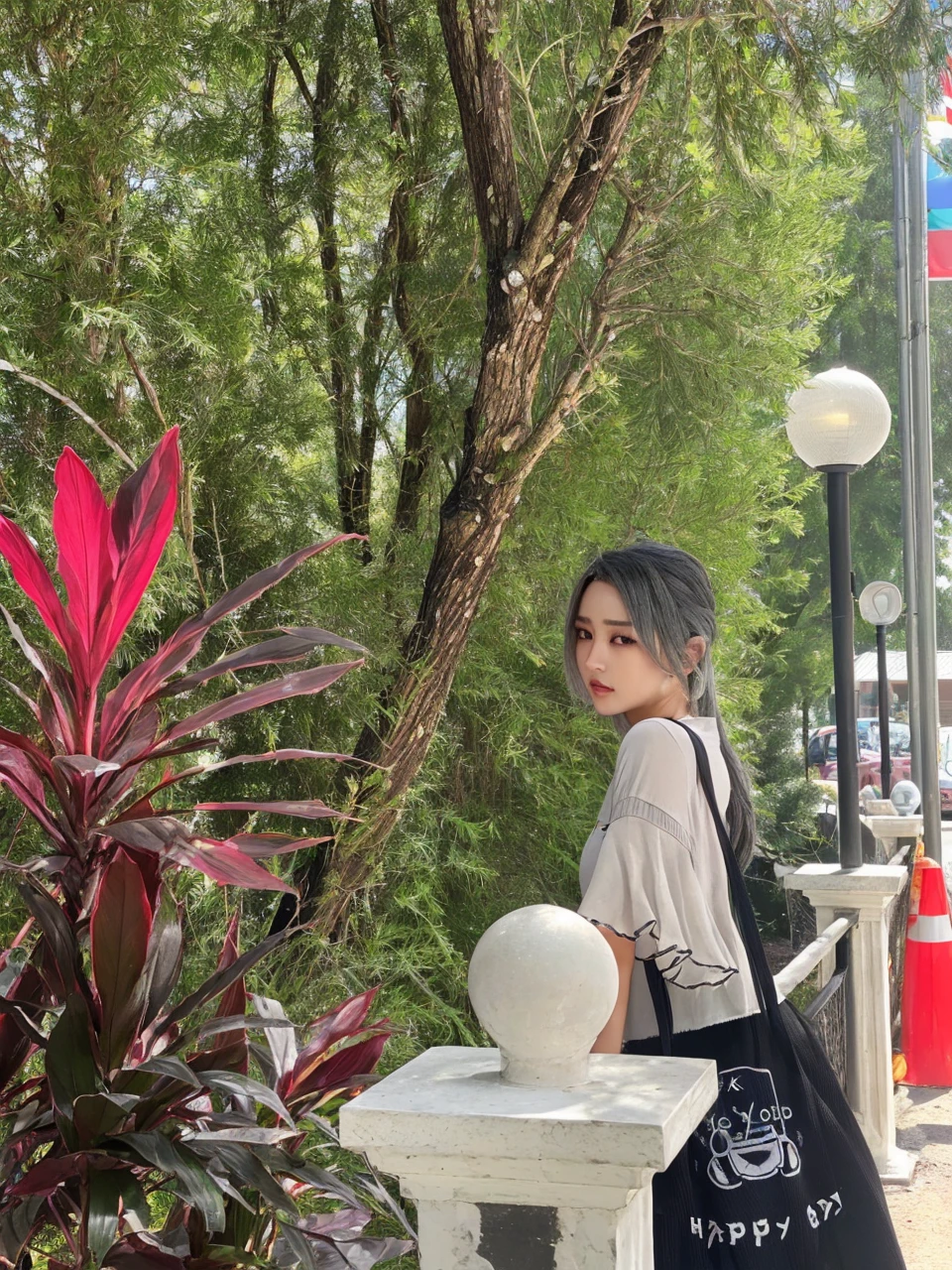 (Masseter muscle part:1.3)、(8K、Photoreal、RAW photo、highest quality: 1.4)、(1 girl)、beautiful face、(lifelike face)、(gray hair:1.5)、(medium hair)、beautiful hairstyle、（can&#39;I can&#39;t see in one eye because of my bangs.：1.5）、realistic eyes、beautiful details、（real looking skin）、beautiful skin、（black sweater）、absurd、attractive、embarrassing、超A high resolution、surreal、high detail、golden ratio