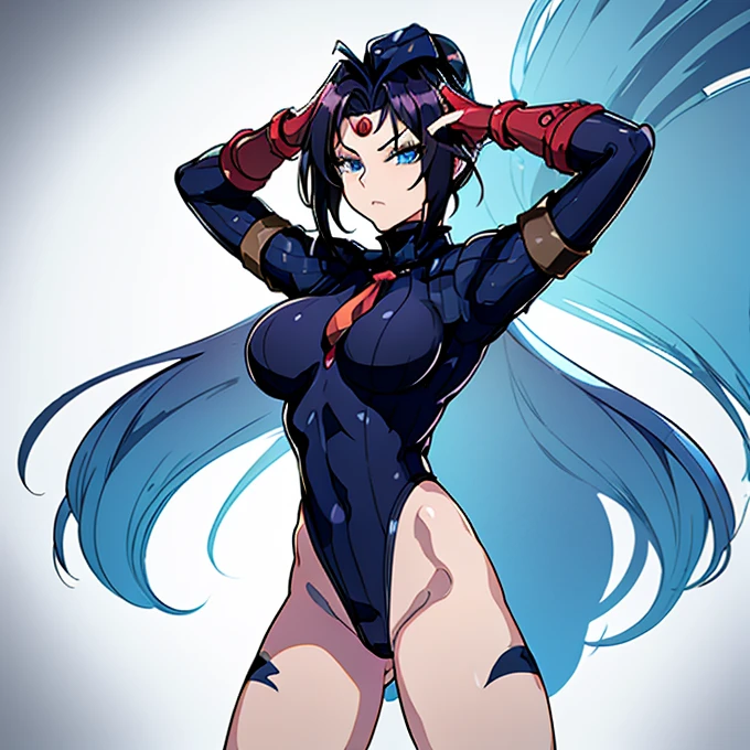 Super detailed, Explicit, Beautiful body, Beautiful Nose, Beautiful character design, Perfect Eyes, Perfect Face, Ultra-high resolution, 4K, Beautiful feet, Perfect Legs, Nice hands, Perfect hands, masterpiece, Highest quality, Very detailed, figure, Absurd, Perfect Anatomy, Street Fighter, Doll Suit, Shadaloo Doll, Doll Suit, Expressionless, Hollow Eyes, View your viewers, Red gloves, emotionless, black latex, corruption, Mind control, Female Fighter, whole body, Hypnosisにかかった, Unfortunate trance, whole body suit, ribbed bodysuit, Arms at your sides, follow, Perfect female body, extremely glossy latex, Hypnosis, Hypno Lola, Hollow Eyes, Mind control装置, Pauses, Obedient_Pause, slave, Stand up straight, Are standing, Are standing at attention, Have, tie, belt, latex, ribbed bodysuit, Knee socks, garter belt, Combat Stance, Extend your right arm from your shoulder、Stretch your hands out into the air, army, Thigh-high boots, One girl, hair ornaments, Black Hair, Long Hair, blue eyes, (((Pixel Perfect, Perfect in every detail))), alone, One girl, naga the serpent,