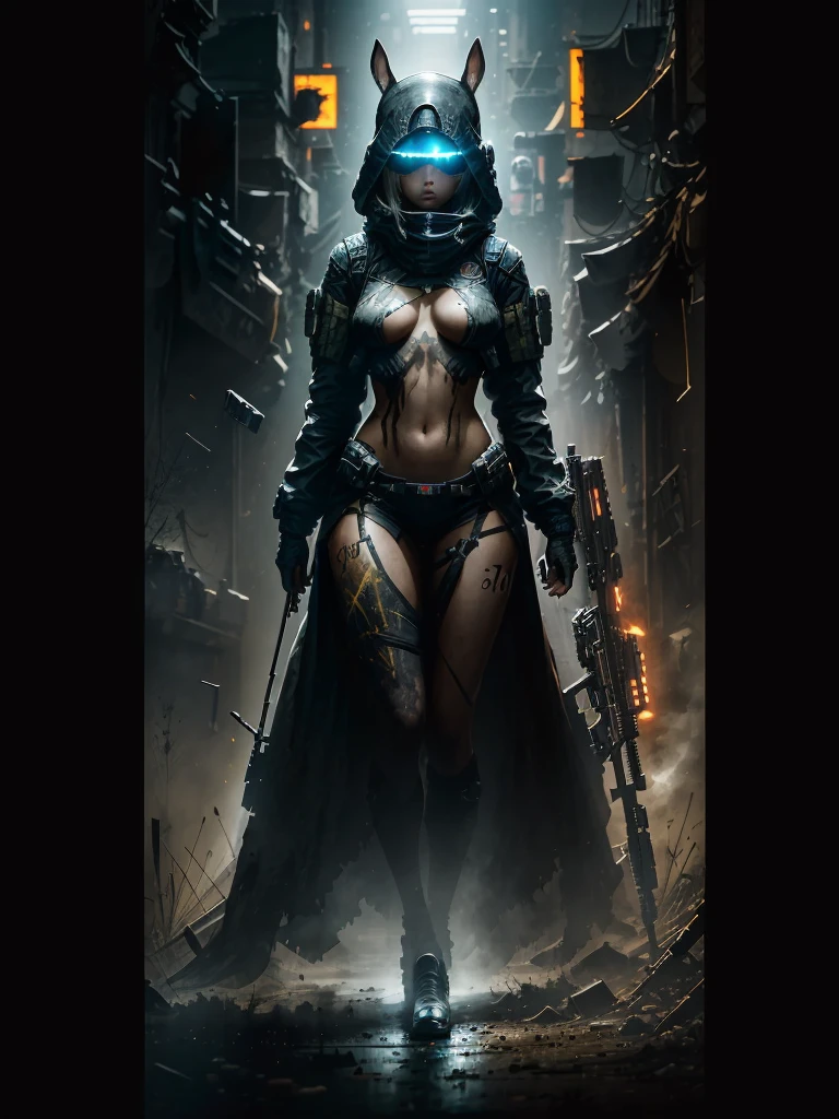 (Full-length, wide angle, centered, without cropping - ar 9:16 - ar 1:2. Full-length view). ((battle-bio-whore, big beautiful eyes)), Best quality, relief, dark gothic, conceptual art, Psychedelic, post-apocalyptic, ominous, oil painting, thin flowing lines.(Full length, wide angle, centered, no cropping) - ar 9:16 - ar 1:2. Long strokes, light gentle shadows, + cinematic quality 36.5 mm f0, + style of Peter Elson, Alexey Maleev, Ryohei Hase, Rafael Sanzio, Pino Daeni, Charlie Bowett, Albert Joseph Peno, Ray Caesar, quality, masterpiece, (Full height, wide angle, centered, no cropping) - ar 9:16 - ar 1:2