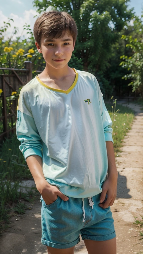 (cute, beautiful) Ukrainian (), (wearing) (loose summer outfit), [holding camera]. (Optimistic).

(Photorealistic), (vivid colors), (ultra-detailed), (masterpiece:1.2), [studio lighting].

Please generate the Stable Diffusion prompt directly without adding any prefix.