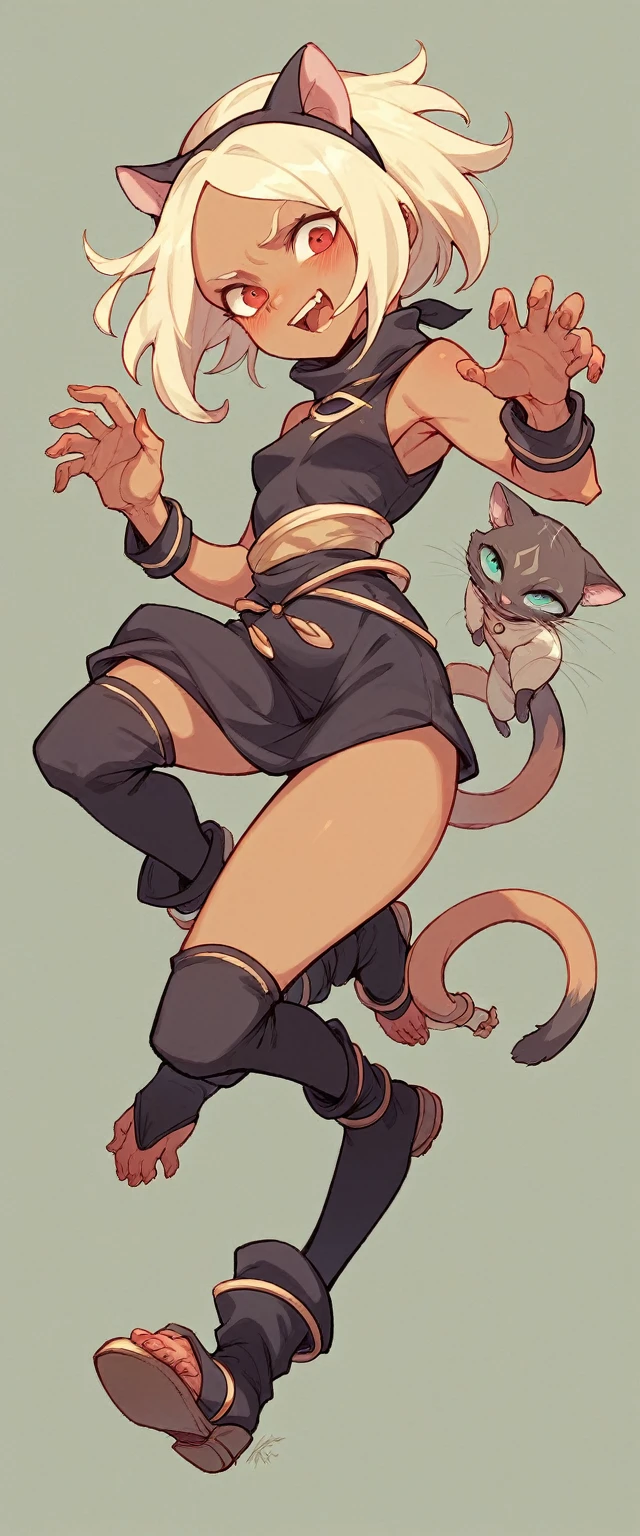 kat from gravity rush, kitten_regular_costume