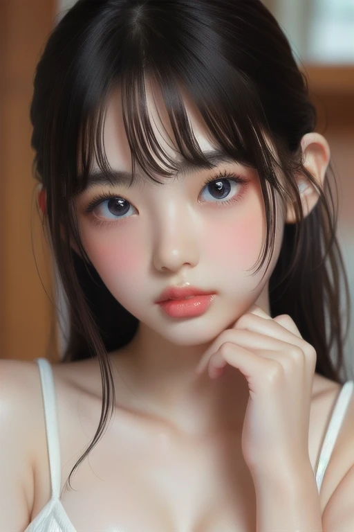 girl、I really like it、(masterpiece, Highest quality, Very detailed, Detailed face, 8K)、((((Seduce:1.2))))、Swimwear、Gal