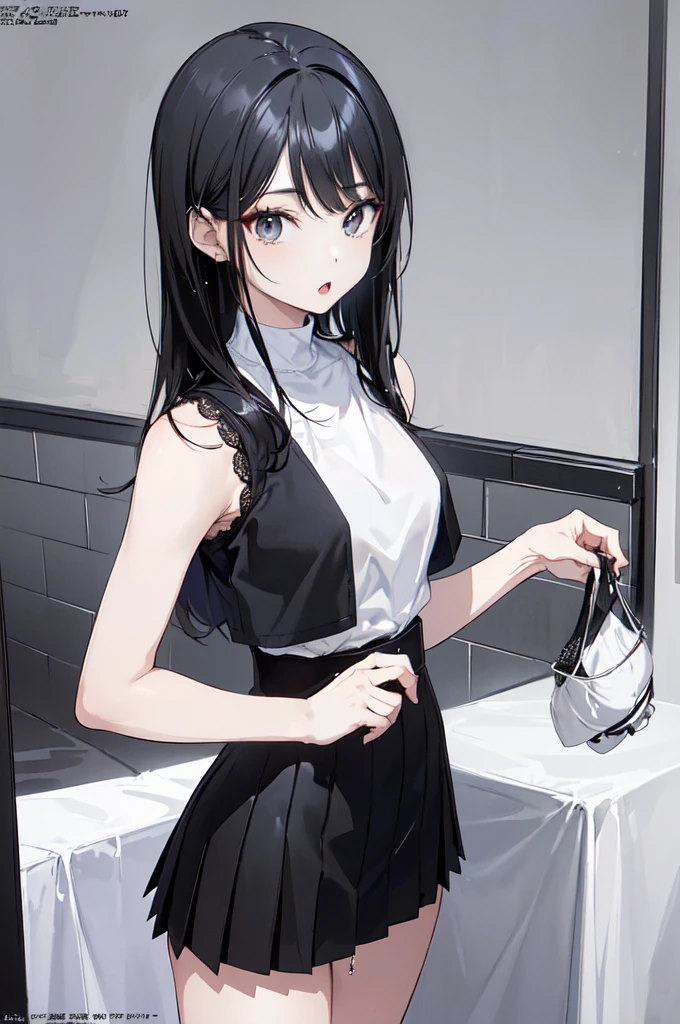 (masterpiece:1.4),(detailed:1.4),(8k:1.4),(beautiful:1.4),(soro 21 years old),(anime style),(gwaites style artwork),(close set eyes),(flipped black mesh hair on black shoulder length hair:1.2),((tareme:1.4)),(pointed nose),(pointy medium breasts),(medium ass,slim body),(deep detailed eyes),(sparkling eyes),(Composition from the front),((long legs;1.5)),((standing1.5)),((:o 1.5)),((pubic hair:1.2)),((fashion magazine:1.5)),((glistening skin:1.4)),((:o:1.5)),,(RAW Photos:1.4),((revealing clothes:1.5)),((park:1.5)),((school uniform;1.5))