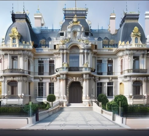 Royal palace build in the rococo style
