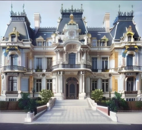 Royal palace build in the rococo style