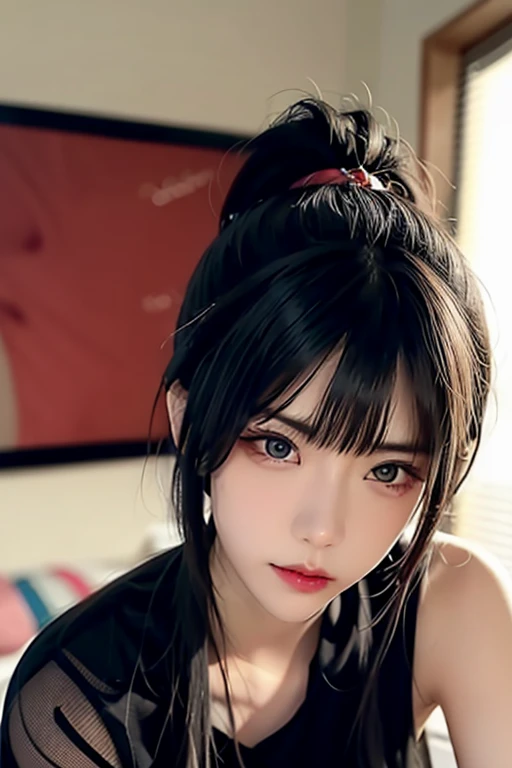 สาวผมแดง
ponytail
ตาคม
Red eyes
นมใหญ่