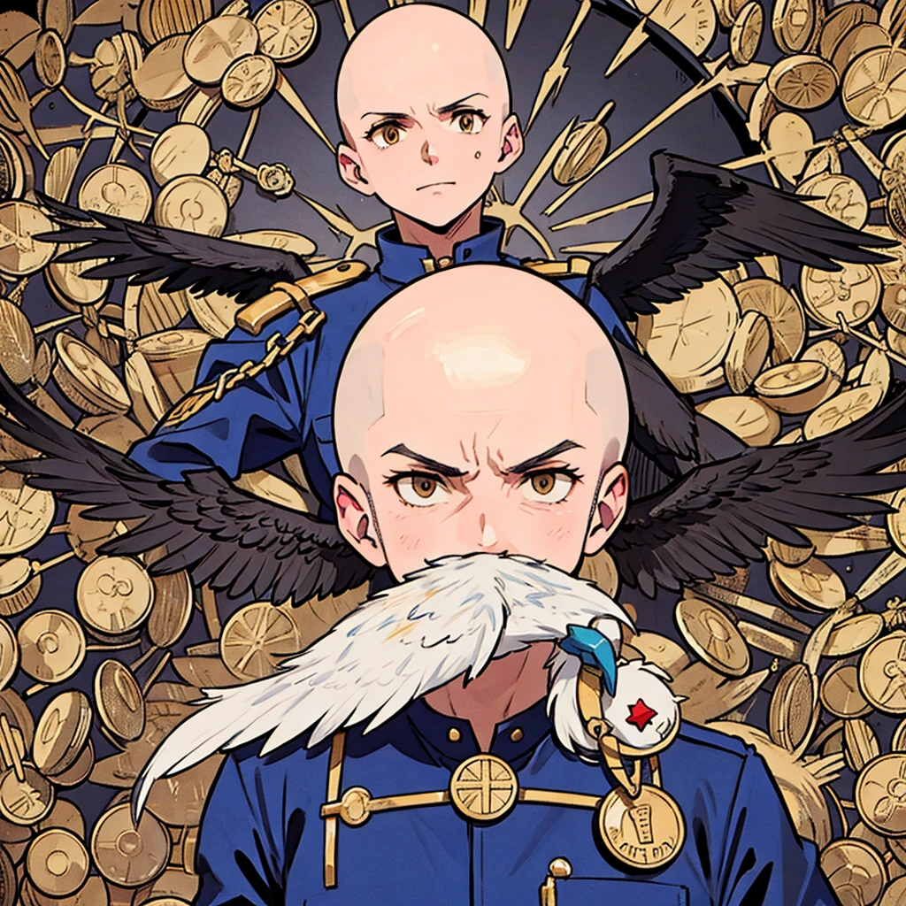 Bald eagle, meme coin, bad ass