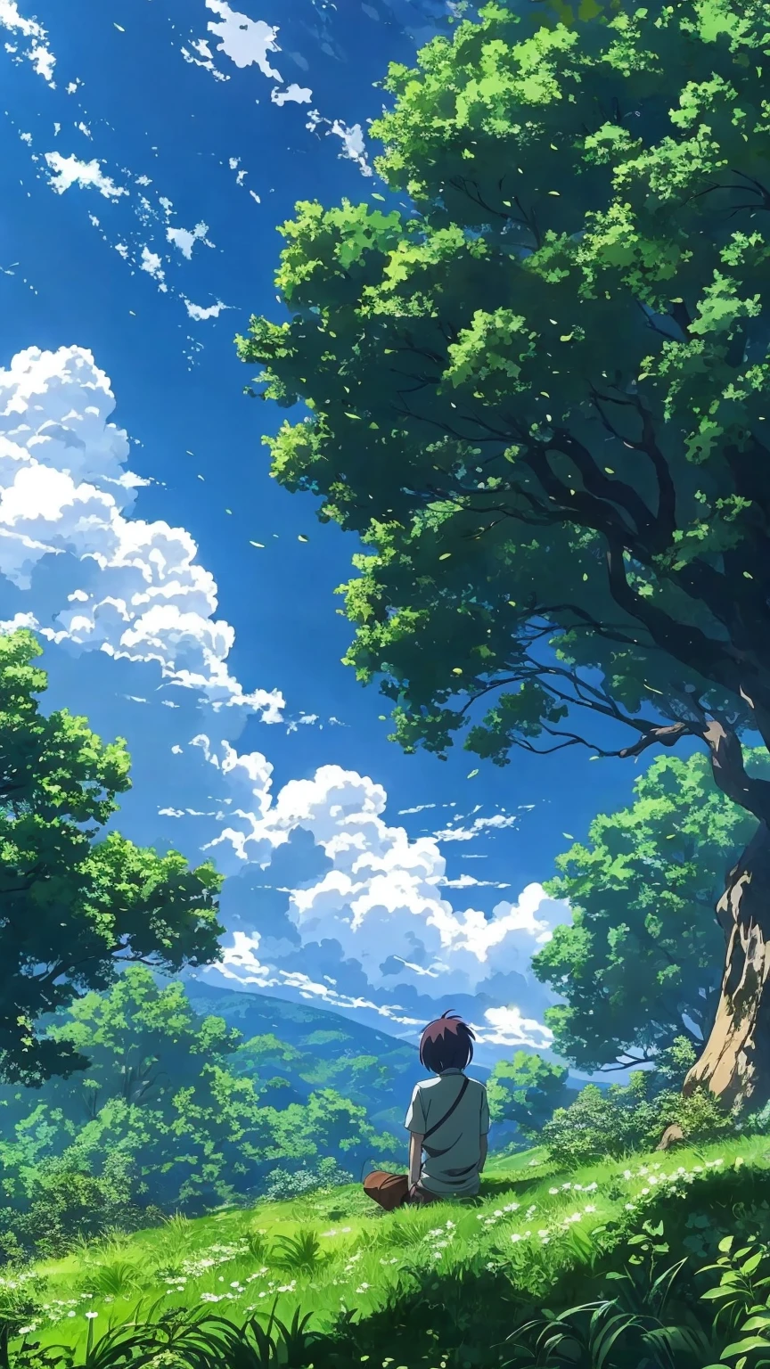 anime of a waterfall and a mountain with a waterfall in the foreground, anime landscape, anime landscape wallpaper, anime nature, anime beautiful peace scene, beautiful anime scenery, anime nature wallpap, anime scenery, anime art wallpaper 4k, anime countryside landscape, anime art wallpaper 4 k, scenery artwork, scenery wallpaper, japanese art style, anime background, beautiful anime scene. 8k