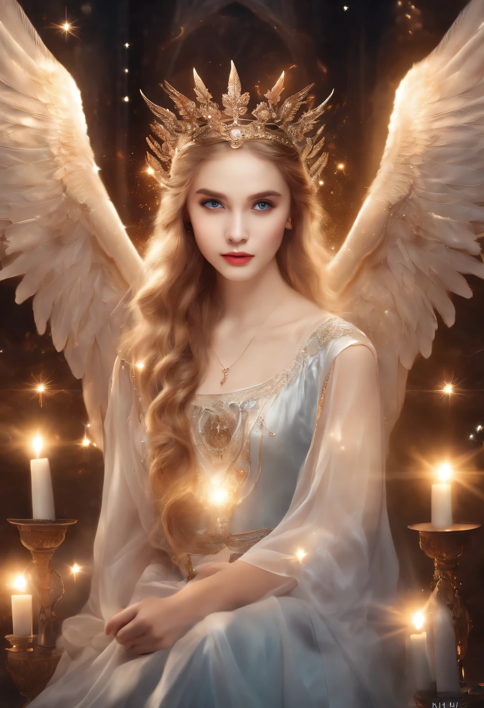 Fallen Angels of the Universe, Bright eyes, Biomechanical, Very bright colors, Light particles, With bright light, , Art Wallpaper, Ultra hd wallpapers, Medieval clothing、A beautiful 12 year old girl、angel wings、Baby face、Small face、Kawaii faces