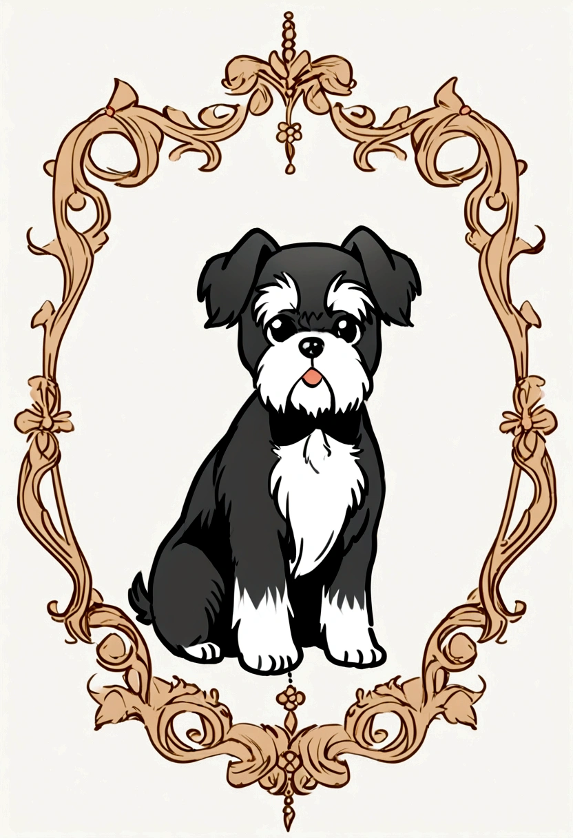 Miniature Schnauzer simple logo