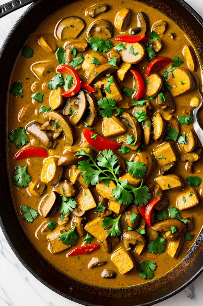 Wild mushroom curry