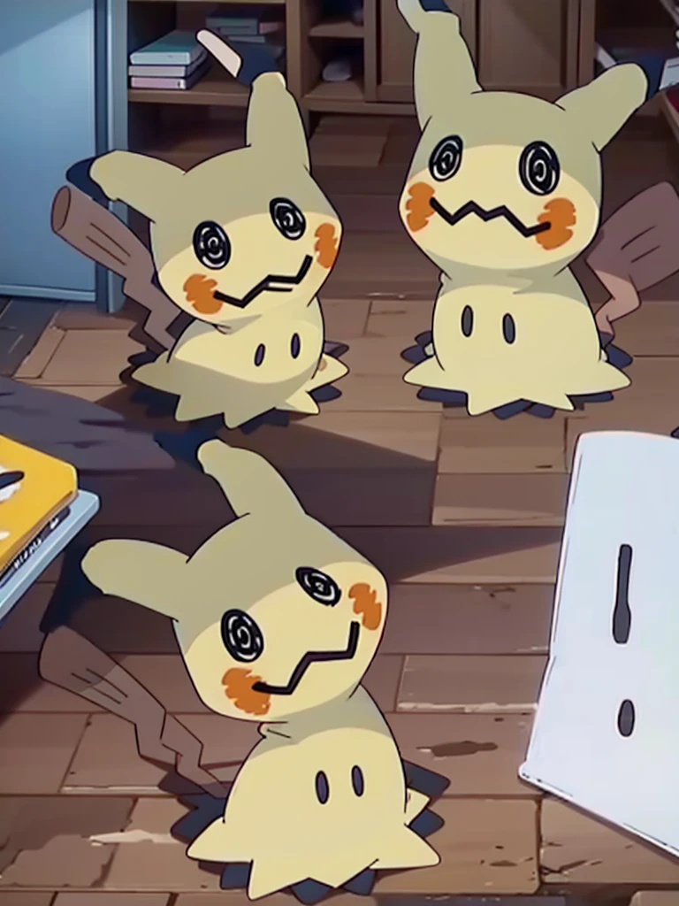 masterpiece,best quality,(Mimikyu_Pokemon),no humans,indoors,living room,