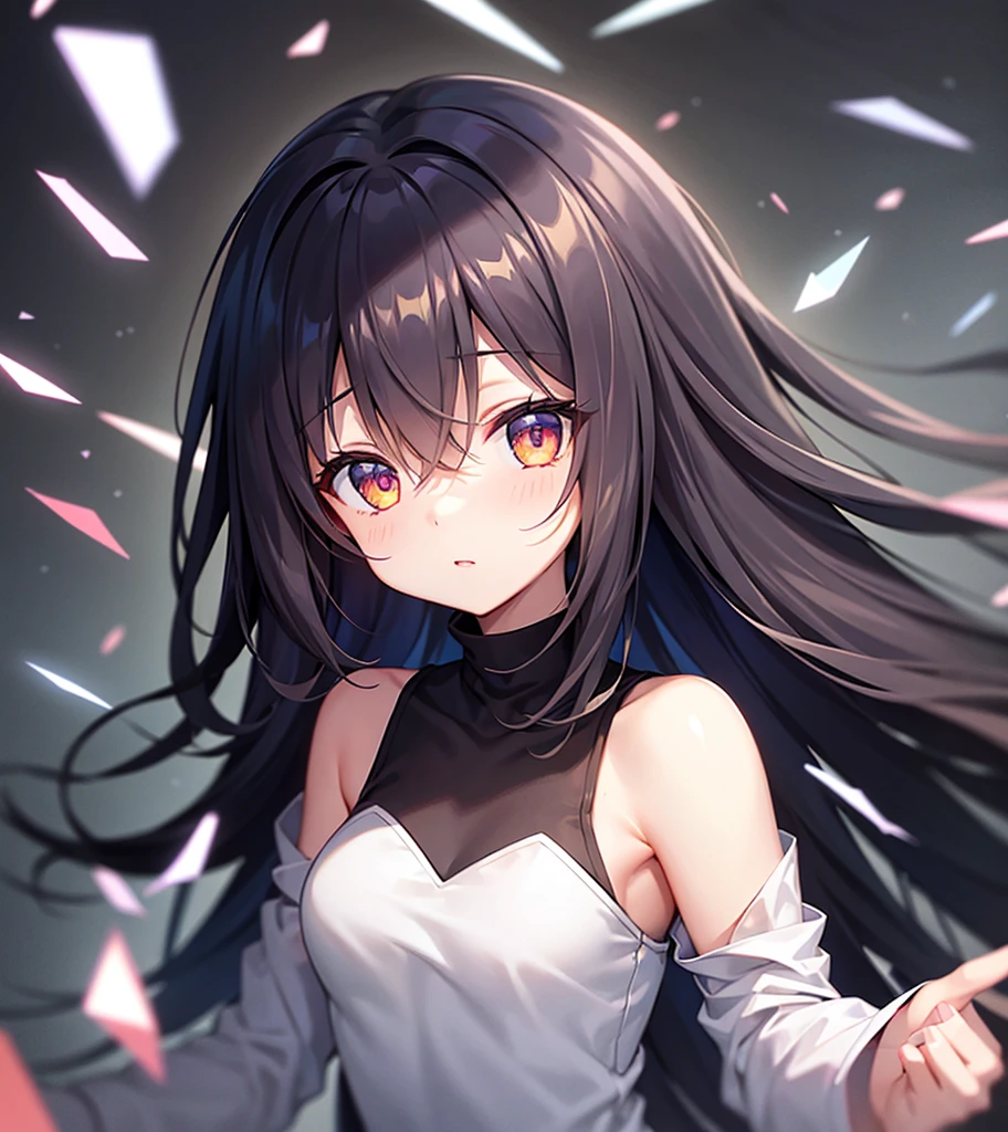 (whimpering),Cute little ,Tiny ,Small girl,,Childish face, Very fine clean face,Top quality, Big eyes,Straight Hair,Yellow hair,Crimson Eye,(Dark Room), Subtle light, Soft lighting,Light from directly behind, (Are standing),Front view,prison