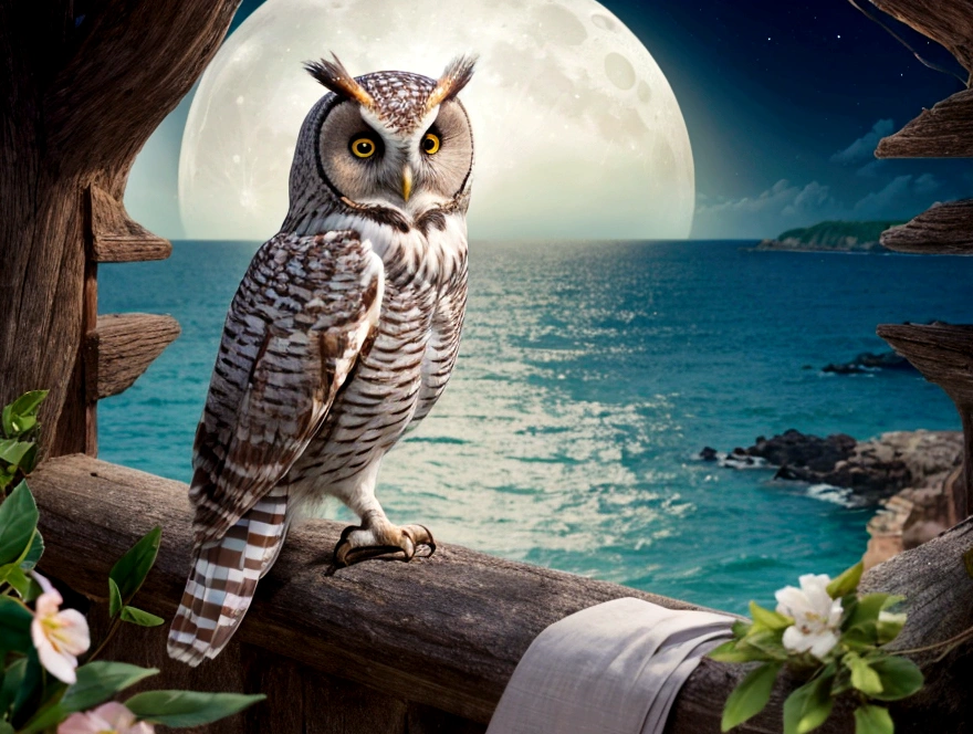 owl、Increase your luck with money、Picture bookove、Laughter、Moon and Sea、Beautiful scenery