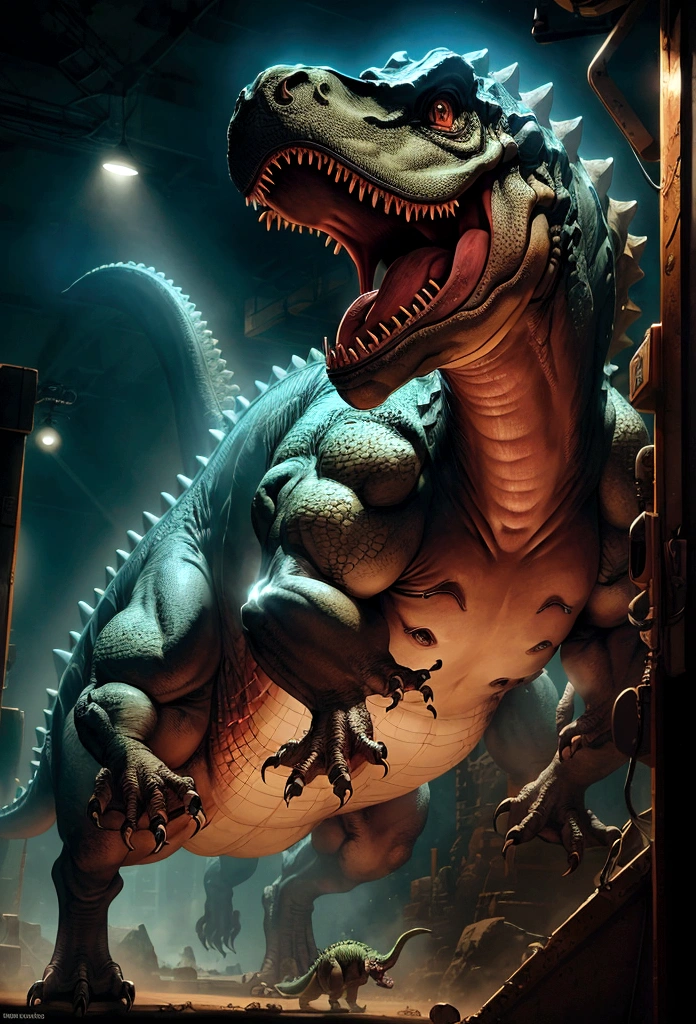 a dinosaur played video game