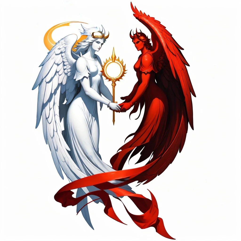 No wing, just a continuation of a halo