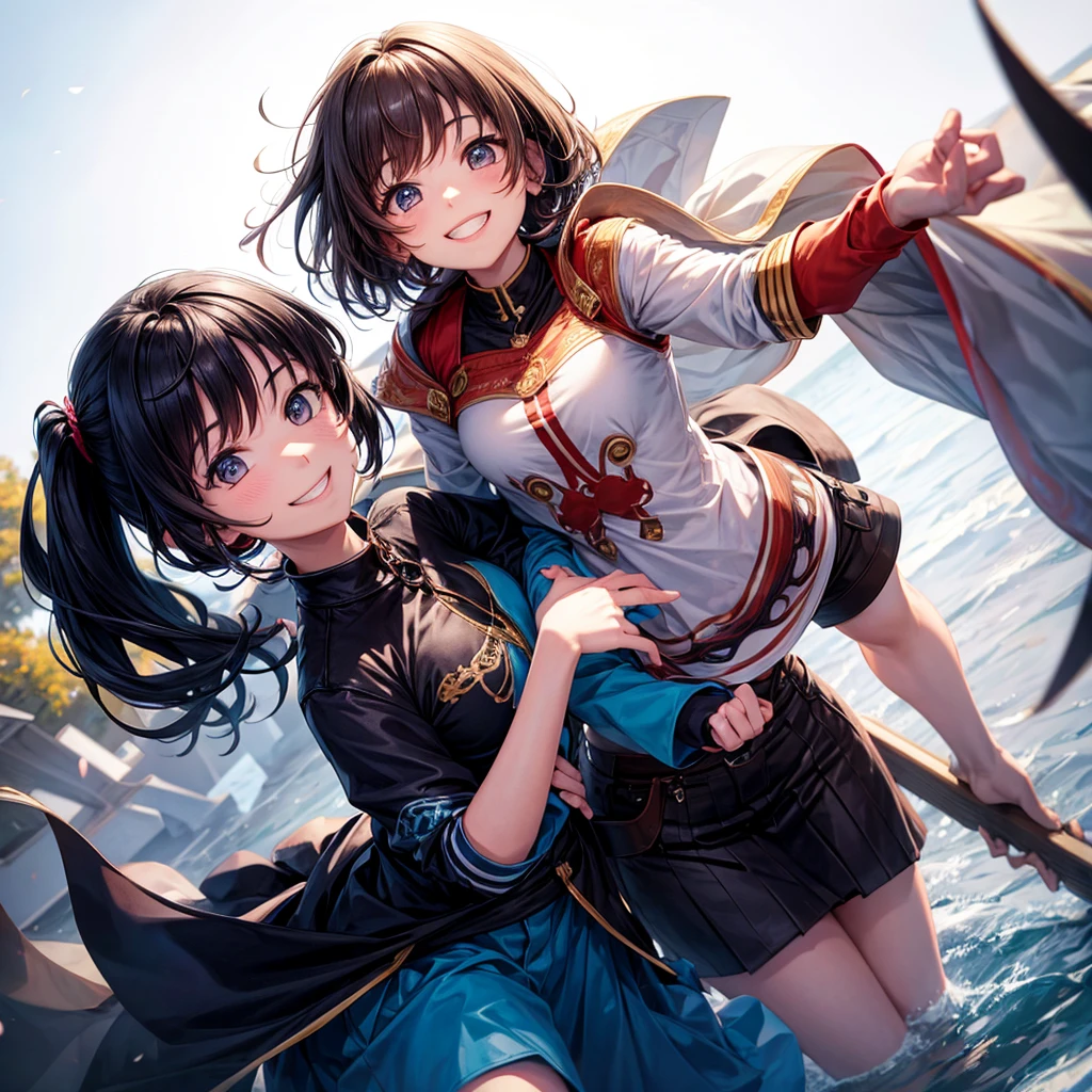 Both smile