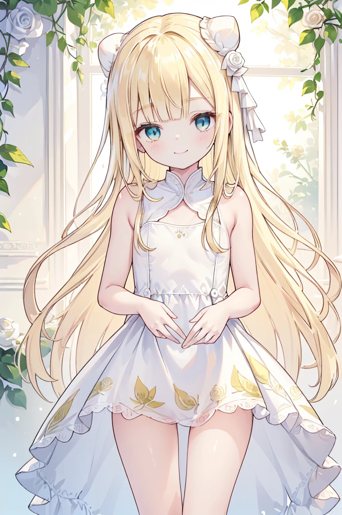 Open the dress ((Toddler girl)) (())((naked)) Lonnde hair nsfw whole body White Rose Garden smile Lift up the dress I can see your crotch Transparent White Lady White Hat I can see your chest A thin, sheer lace dress((Hair Bun))(Very long hair))((Blunt bangs))((Bitch))((tsurimeig eyes))((Skinny body))((expensive))(Pale skin))((Yellow botanical print))