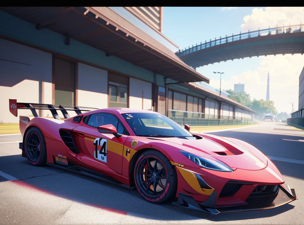 白い線のあるトラック上のアラフェッドピンクのRace Car, Concept art inspired by Alonso Vazquez, tumbler, Conceptual Art, Race Car, 8k octane detailed render, Prototype car, 8k octane rendered, Streamlined pink armor, Octane 2. 0 Rendering, Aesthetic Octane Rendering!, Aesthetic Octane Rendering, Octane 4K Rendering, Octane 4K Rendering