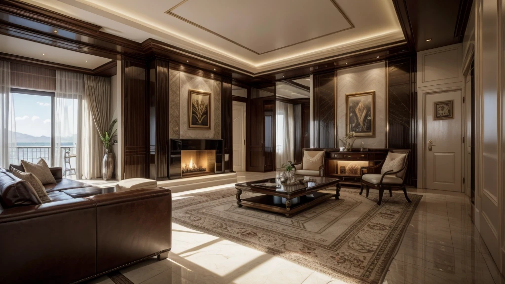Interior of a luxury suite, utra realistic