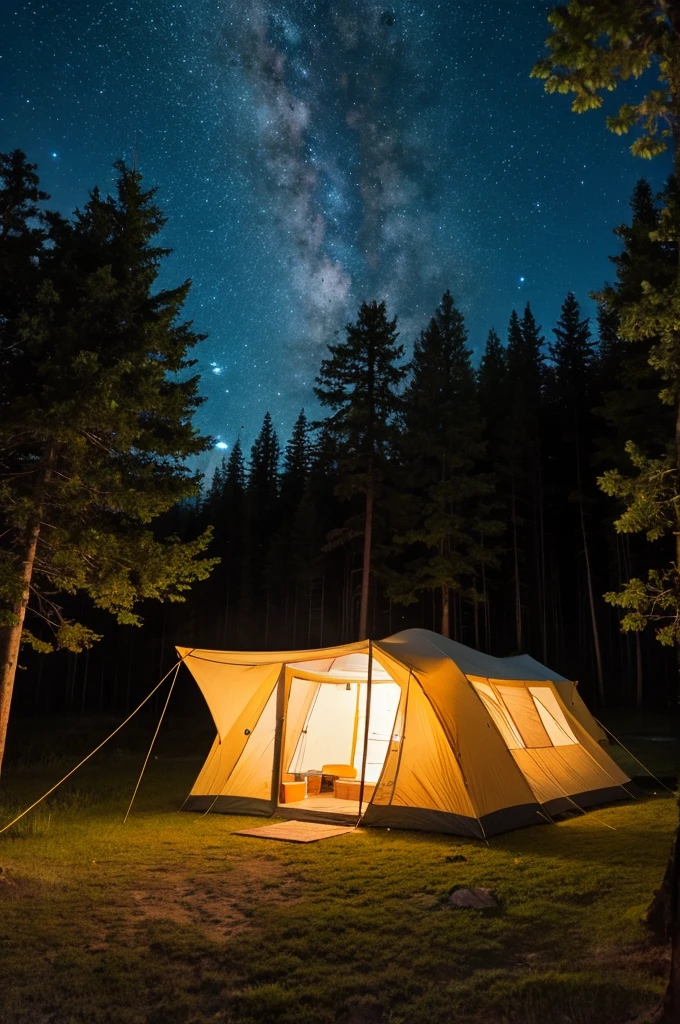 Night view at camp
