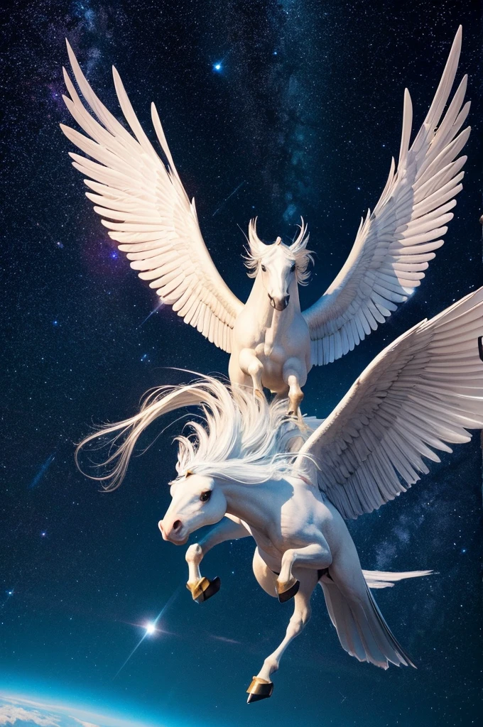 Pegasus soars through the stars