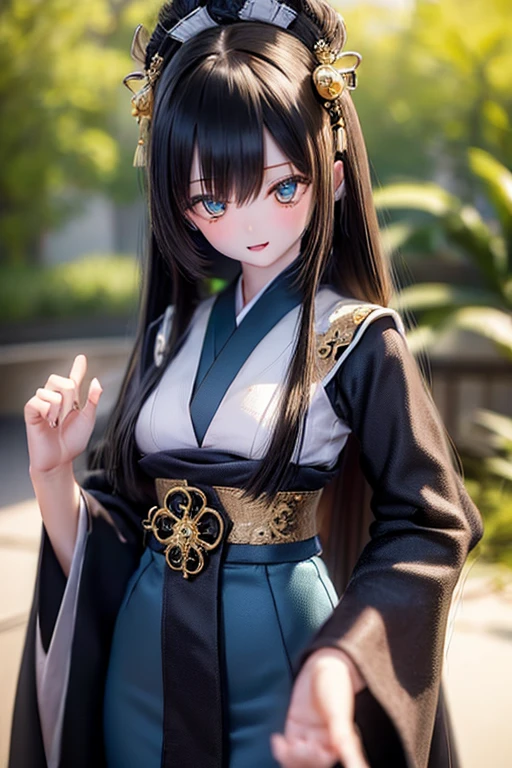 (SFW:2), photorealistic, realistic photo, ((highest quality)), ((masterpiece)), ((extremely detailed)), kukolnydom, doll, (mature woman, 20yo, 20 years old:1.6), solo, ((cowboy shot, standing
, skinny, slender, slim, kimono, obi, hair ornament)), green eyes, parted lips, (black hair, long hair, looking at another, blank eyes, empty eyes, detailed eyes, detailed clothes:1.3), Japanese garden, 8k