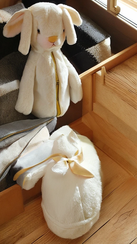 Stuffed rabbit、cute、In detail、Inside the house