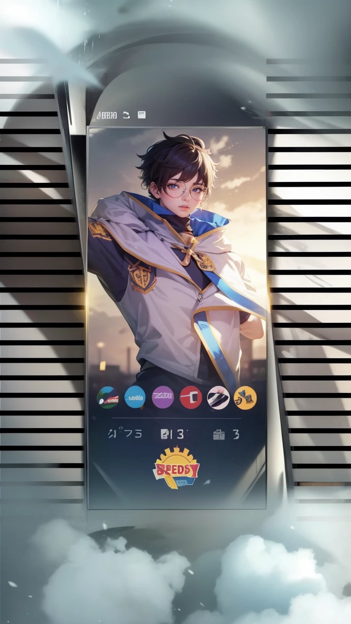 Ren Amamiya Persona,anime boy,soccer uniform, glasses