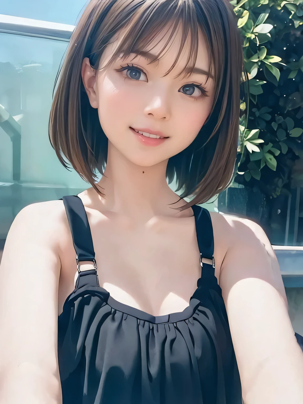 1girl, woman, 25 years old woman, girl in summer clothes, beautiful, medium breasts, flirtatious look, ((very detailed)), photorealistic image, high res, looking at viewer:1.8, (1girl eyes looking at viewer:1.55), Plain costumes, Simple Background, Emphasis on the chest, Hands behind the body, White outfit, whole body, Raise your arms and show your armpits, show your armpits, hands behind head, waki, photorealistic, (bokeh), best quality, 8k, UHD