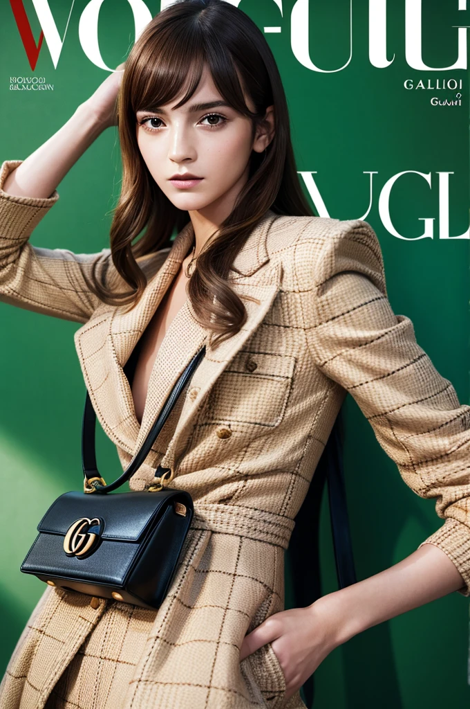 短い髪の女性の白黒photograph, Gucci poster, emma watson modeling for Gucci, Guccimaze, Gucci goddess, Inspired by Giorgio Giulio Clovio, Gucci, Gucci catwalk, Vosges Italy, Vogue Italy, Inspired by Alberto Sugi, inspired by Enzo Cucchi, photograph", Giorgio Cavallon