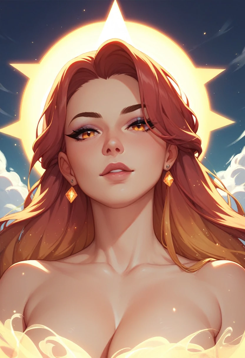 a cloudy background with a holy shine, dramatic lighting, glowing aura, ethereal, divine, radiant.