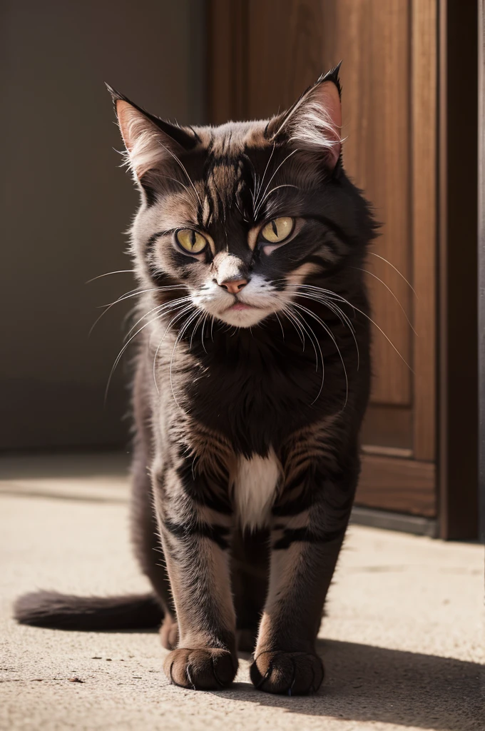 very angry cat