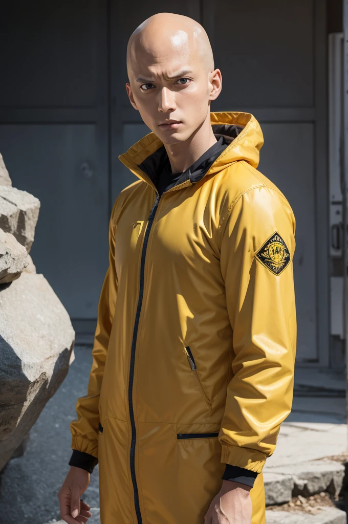 saitama with hair