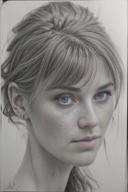 drawing of a woman with messy hair and a black and white photo, Realistic sketch, realism drawing, Realistic portrait, traditional portrait, pencil drawing, pencil drawing, solo portrait, girl portrait, realistic graphite, pencil and charcoal , highly detailed portrait, detailed portrait, realistic female portrait, charcoal portrait, extremely detailed portrait, hyperrealistic sketch, 8k