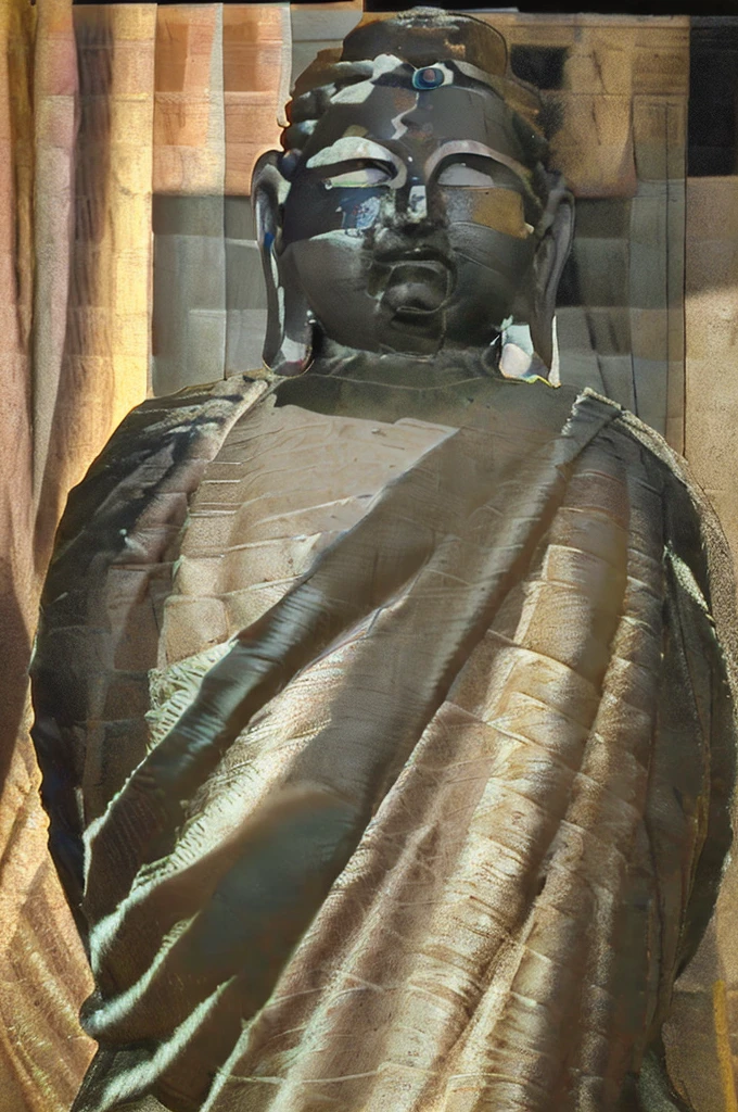 (Two men:1.8、Sumo wrestlers:2、Buddha:2))、(Sumo:1.4、ぶつかりpractice:1.4、practice、Sumo ring:1.6)Create a high-quality digital artwork inspired by traditional Ukiyo-e,A sumo battle scene: a sumo wrestler and a realistic Buddha with a mussle body clashing violently, highest detail and quality, dynamic and full of energy, with sweat flying off their bodies.