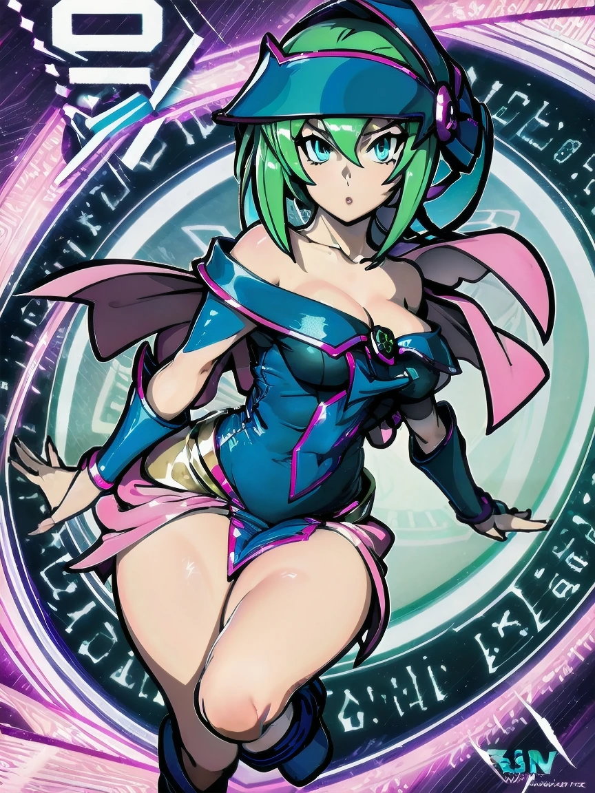 ((Masterpiece: 1.2), (Best Quality: 1.2), Very high resolution, very detailed, perfect anatomy, dynamic angles, dynamic poses, composition that brings out the best in the subject, Female, alone, solo, The subject is in the center of the screen:1.2)
:1.2)BREAK
((Anime girl shows her cuteness to the viewer)), Subject is a beautiful sexy girl, small breasts, slender body before growth spurt. Small hips, big purple eyes, delicate and beautiful, well-proportioned irises and pupils, expressive eyes, beautifully detailed lips, high resolution detailed watergreen hair, perfect eyes, perfect face, super close skin, perfect fingers,
BREAK
Stylish uniforms in the style of otherworldly fantasy, adventure look, fantasy war look, purple and mint grewen look.
BREAK
((Positive: 1.3)),. 
BREAK.
Digital Animated Art, Cartoon Style Illustration, Cartoon Illustration, anime style
