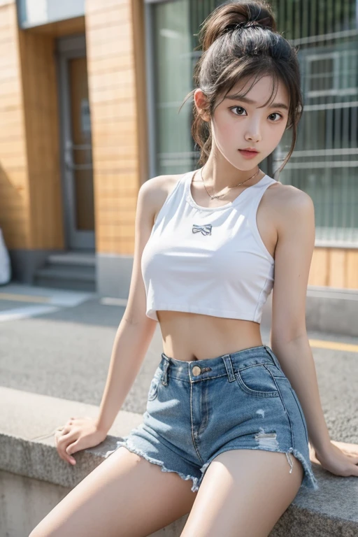 Wear crop tops,Big in shorts