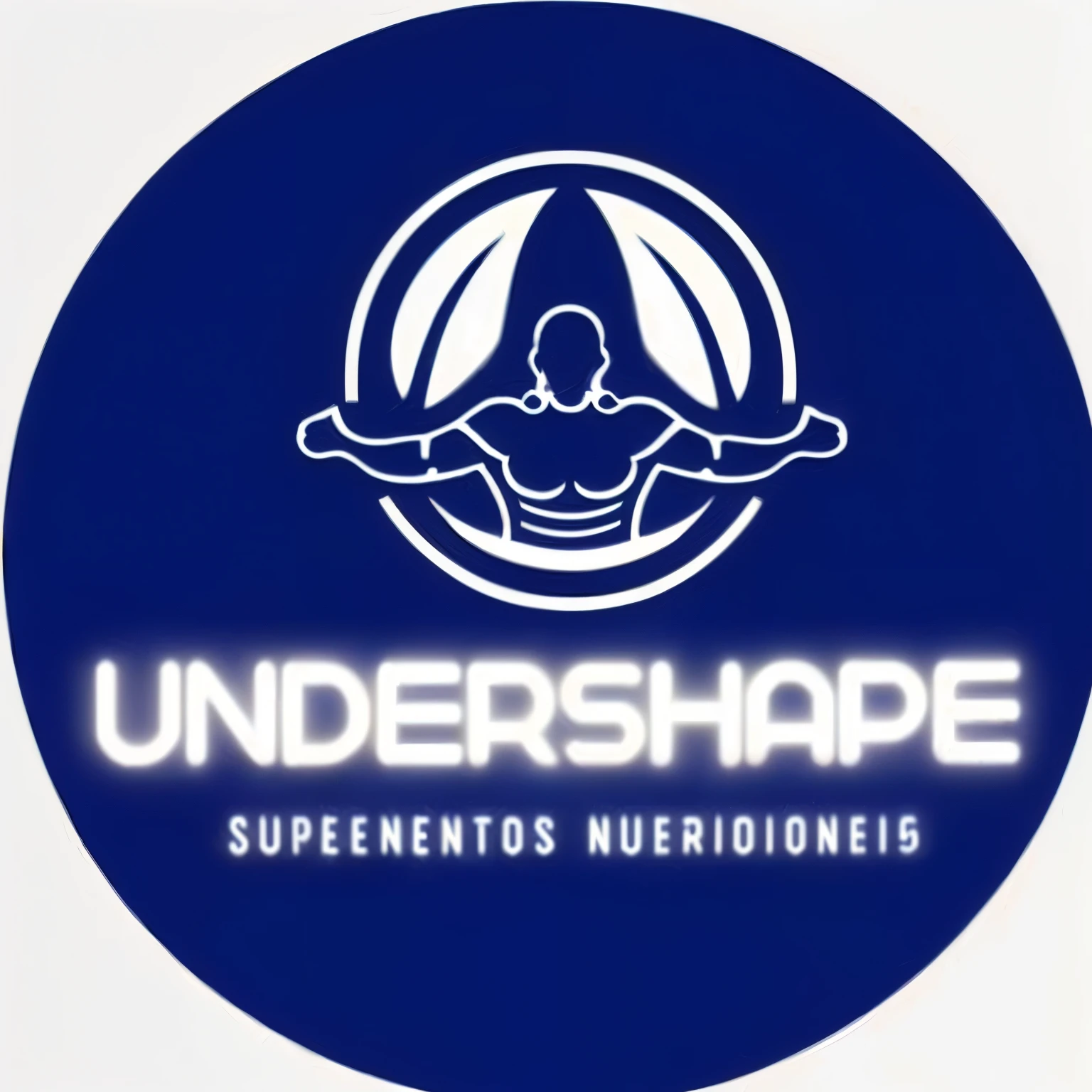 a close-up of a blue circle with a white logo, in shape, rounded logo, logo, logo, lord universe, neoprene, 🔞🤡, logo has”, profile image, nether, by Amélia Peláez, batoid shape, corpo fitness ifbb, subdimensional, by Silvia Pelissero, 🌻🎹🎼, Logotipo redondo