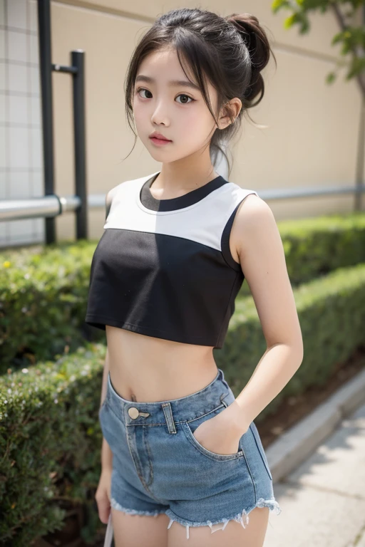 Wear crop tops,Big in shorts