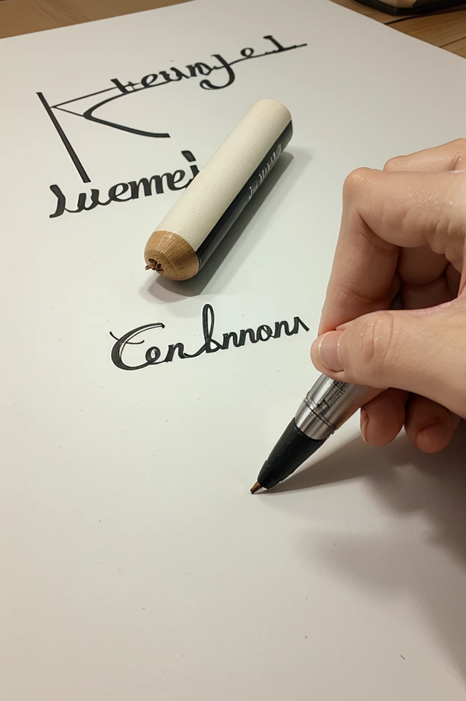 I want to make a logo with my name HENDRI, using writing like a three-dimensional signature