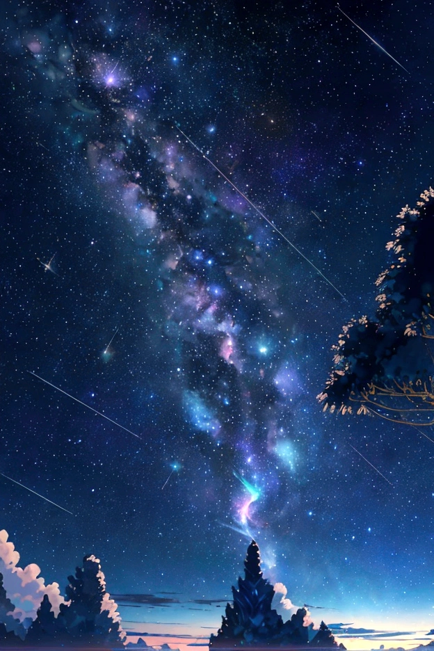 Iridescent幻想的なNight Sky、constellation, Iridescentconstellation、Iridescent空包み込まれそうな瞬間,Astronomical observation、Planetarium、Meteors、colorful,美しいconstellation、Three-dimensional,wonderful景色,Night Sky,An atmosphere full of dreams and hope,masterpiece.16K, Ultra-high resolution, to be born,wonderful ,future、Iridescent、The world 30 years from now。