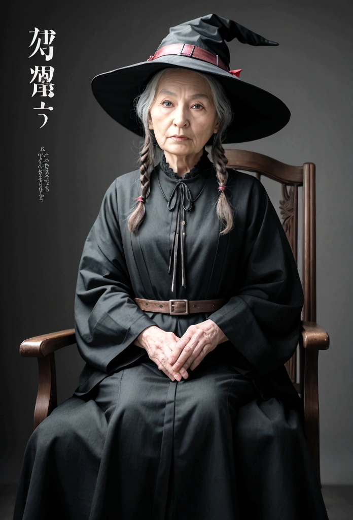 （A very old witch was sitting in Cadilau&#39;s chair.，She was holding a black bird：1.5，He has a skull hat on his head：1.2），（Dark castle background，Unclean，Terrorist），（Wide angle，Ultra-high resolution detail, Hyper HD, Super detailed, Attention to detail, Highest quality, High resolution, Awards, 8K），（Light）