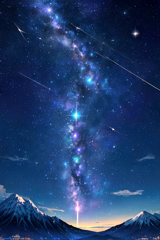 Iridescent幻想的なNight Sky、constellation, Iridescentconstellation、Iridescent空包み込まれそうな瞬間,Astronomical observation、Planetarium、Meteors、colorful,美しいconstellation、Three-dimensional,wonderful景色,Night Sky,Orion、An atmosphere full of dreams and hope,masterpiece.16K, Ultra-high resolution, to be born,wonderful ,future、Iridescent、The world 30 years from now。