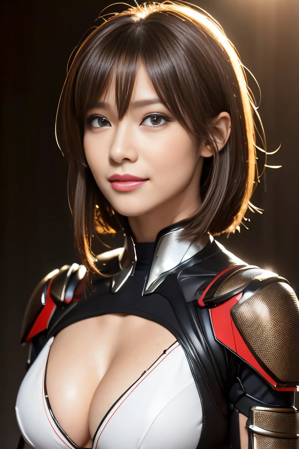 (high resolution,masterpiece,best quality,extremely detailed CG, anime, official art:1.4), realistic, photo, amazing fine details, all intricate, gloss and shiny,awesome many layers, 8k wall paper, 3d, sketch, kawaii, illustration,( solo:1.4), perfect female proportion,villainess, (fusion of dark brown cockroach and lady:1.4), (brown cockroach form lady:1.2), (brown cockroach lady:1.2), (fusion:1.2), (solo:1.4), (evil smile:1.2), muscular, abs, (cockroach brown exoskeleton bio insect suit:1.4), (cockroach brown exoskeleton bio insect armor:1.2), (brown transparency cockroach wing:1.4), (brown cockroach antennae:1.3),