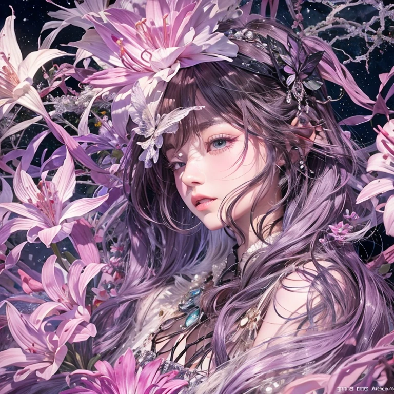 that&#39;that&#39;that&#39;that&#39;that&#39;that&#39;it&#39;s raining, c that、Hair flow、 ((highest qualthaty、masterpiece、8K、Best image qualthaty、Ultra-high resolution、Award-winning works)、(Accurate anatomy:1.1)、(Look at me and smile:1.1)、Shining fair skin wthath Ultra-high resolution、The most detailed face、Ultra-high resolution detailed face、Ultra-high resolutionの髪の毛、(Ultra-high resolutionの煌めく瞳:1.1)、Beautiful face drawn in every detail、ancient gothic costume , Chest to chest, tattoo, Surrounded by lilies
